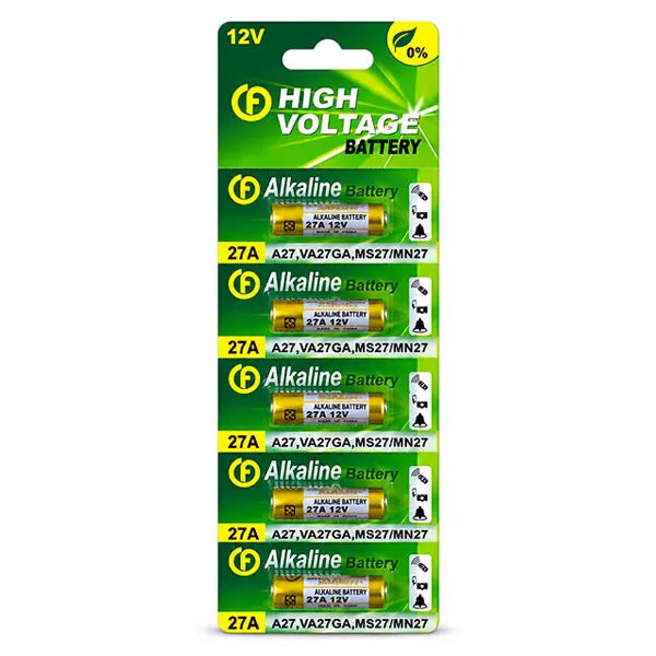 باتری ریموتی HIGH VOLTAGE 27A بسته 5 عددی