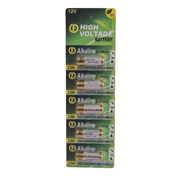 باتری ریموتی HIGH VOLTAGE 23A ورق 5 عددی