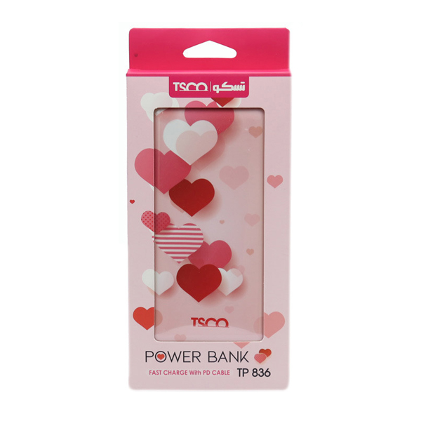شارژر همراه تسکو مدل TP-836 QC3 ظرفیت 10000MAH