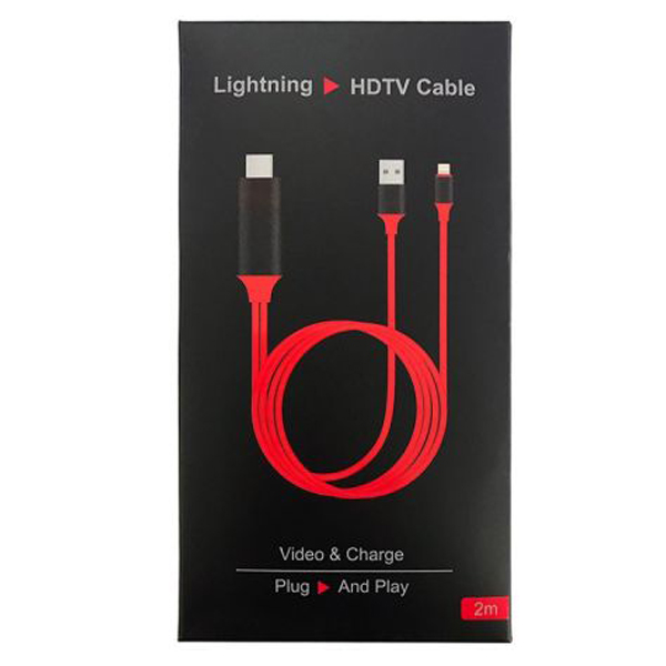 کابل تبدیل لایتنینگ به HDMI HDTV طول 2 متر