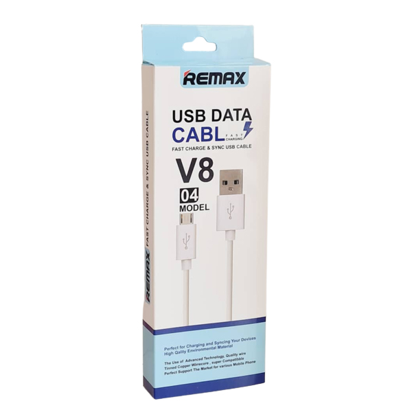 کابل USB به میکروUSB ریمکس V8- 04 طول 1 متر