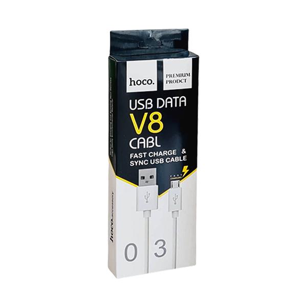 کابل USB به MicroUSB هوکو V8- 03 طول 1 متر