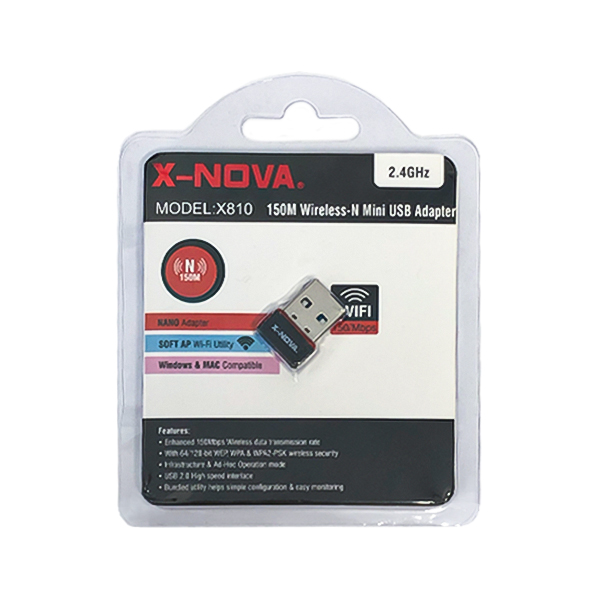 کارت شبکه بدون آنتن نووا مدل X-810