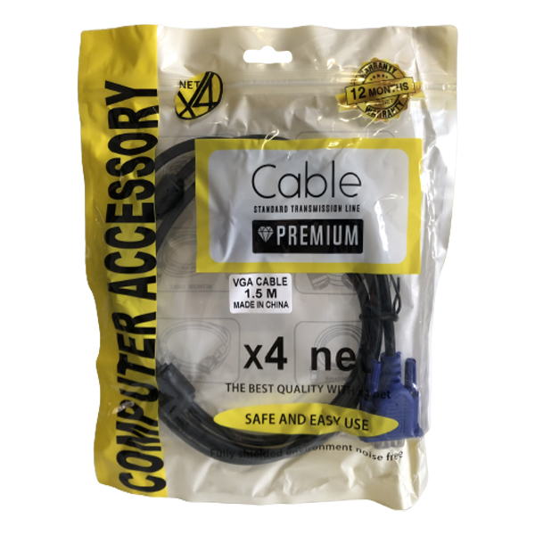 کابل VGA ایکس 4NET طول 1.5متر