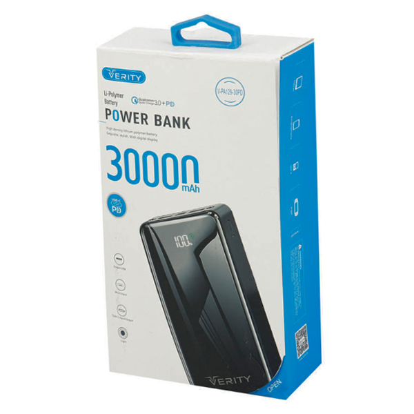 شارژر همراه وریتی مدل V-PA-129PD ظرفیت 30000MAH
