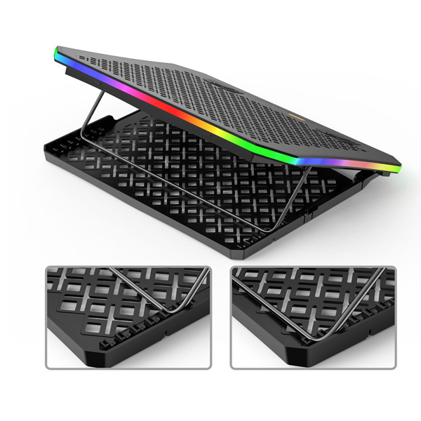 پایه خنک کننده لپ تاپ گیمینگ تسکو مدل GCLP 3150 RGB تنظیم ارتفاع
