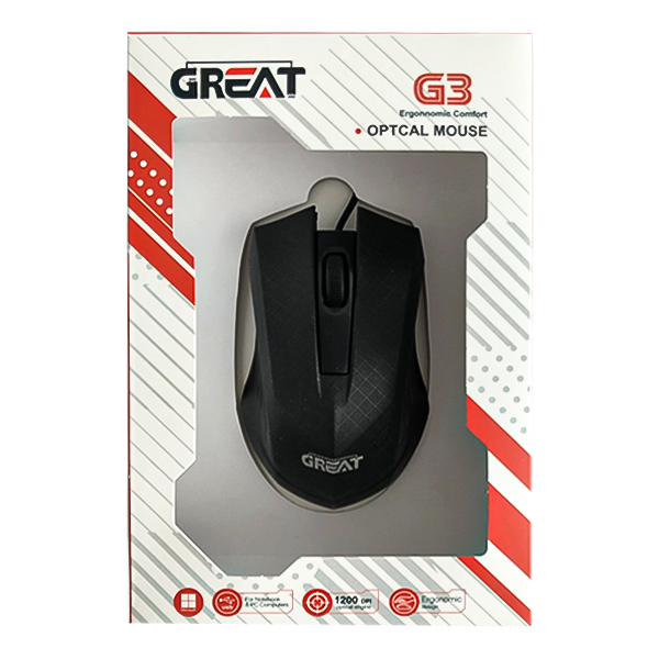 ماوس سیم دار گریت مدل GR-M310