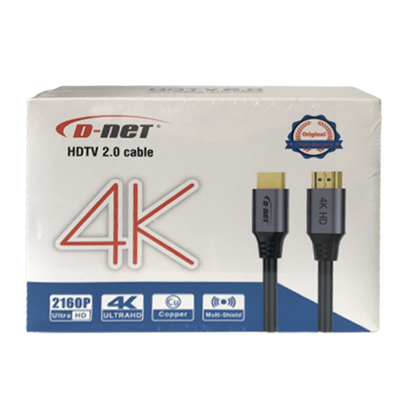 کابل HDMI 4K-V2 دی نت طول 3 متر با جعبه