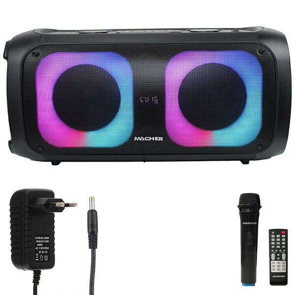 اسپیکر پارتی باکس مچر مدل MR-1400 2*6 70cm با میکروفون