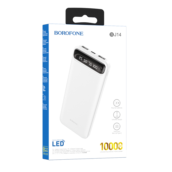 شارژر همراه بروفون مدل BJ14 ظرفیت 10000MAH