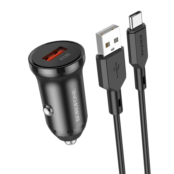 شارژر فندکی بروفون مدل BZ18 QC3 18W تایپ سی