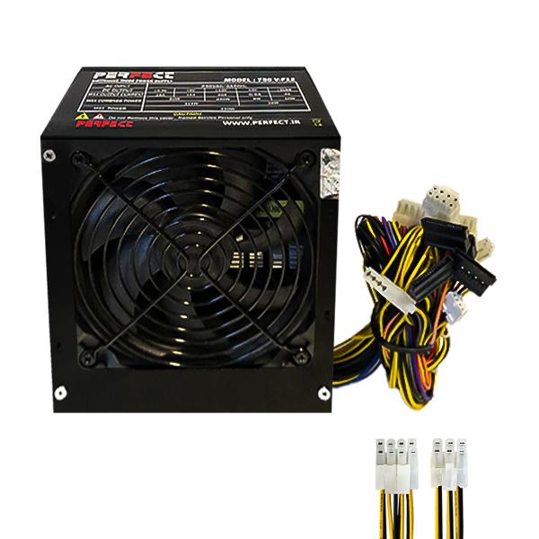 منبع تغذیه کامپیوتر 6P/8P پرفکت مدل 330W به همراه کابل برق