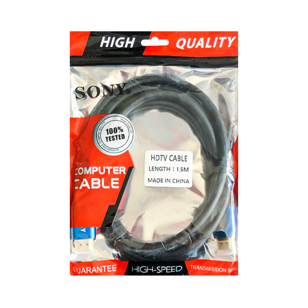 کابل HDMI 4K2K کانکتور فلزی سونی طول 1.5 متر