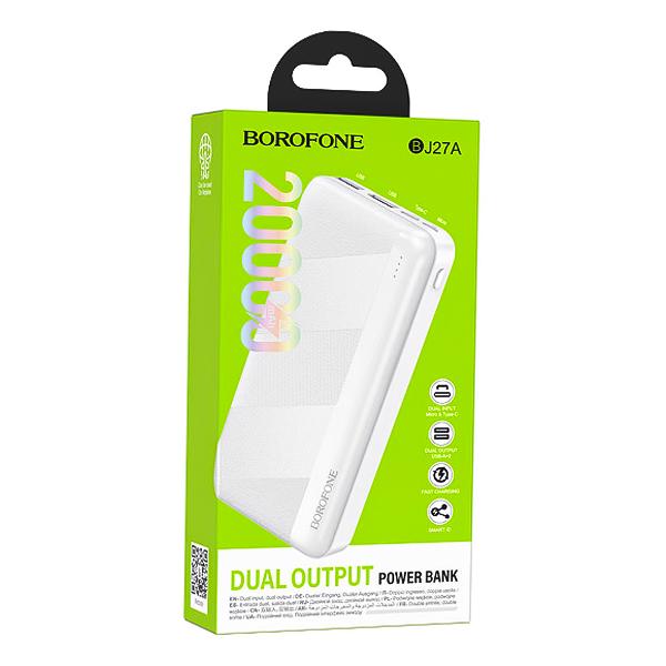 شارژر همراه بروفون مدل BJ27A ظرفیت 20000mAh