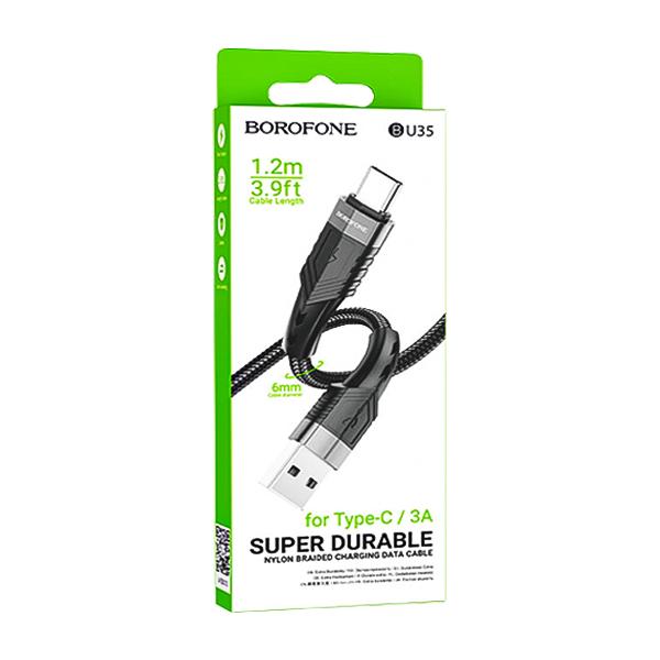 کابل USB به Type-C بروفون مدل BU35 طول 1.2 متر