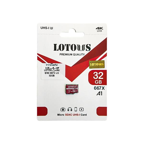 کارت حافظه 32GB لوتوس مدل MSD 667X U3