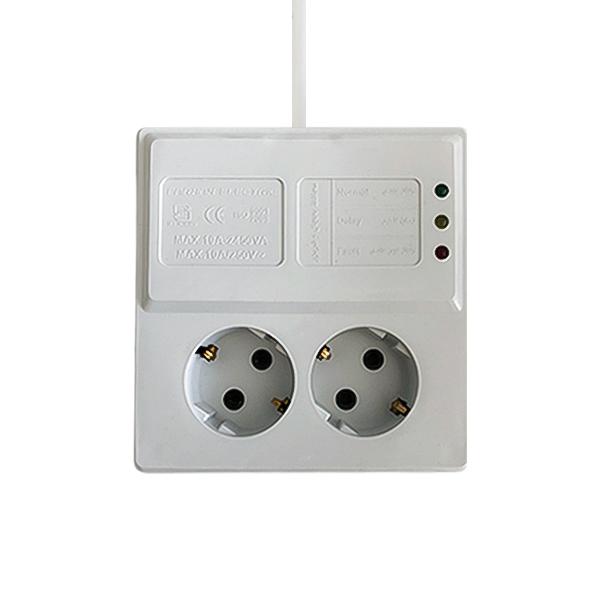 محافظ برق دو خانه ارت دار یخچال فرحان مدل FEP 222-5 کابل 3 متر