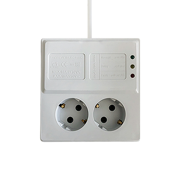 محافظ برق دو خانه ارت دار یخچال فرحان مدل FEP 222-5 کابل 5 متر