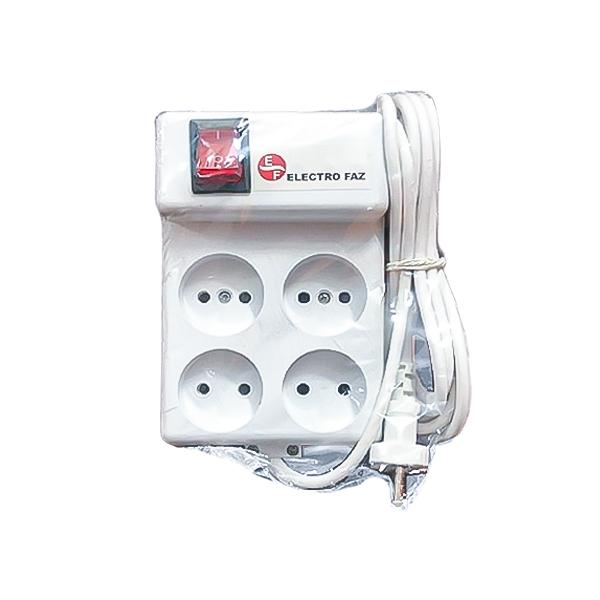 چهار خانه برق شیرینک الکتروفاز مدل FAZ-255 کابل 3 متر