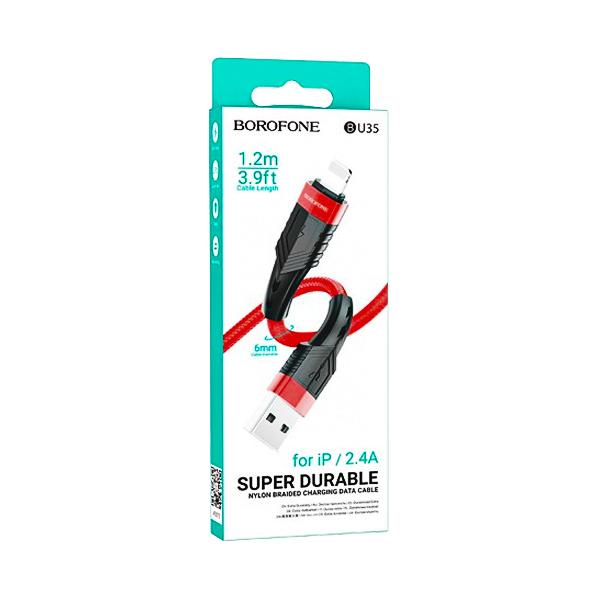 کابل USB به لایتنینگ بروفون مدل BU35 طول 1.2 متر