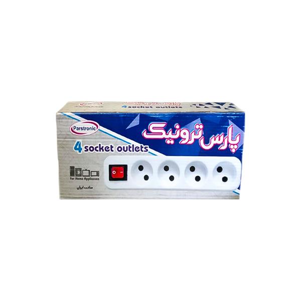 چهار خانه برق پارس ترونیک کابل 3 متر