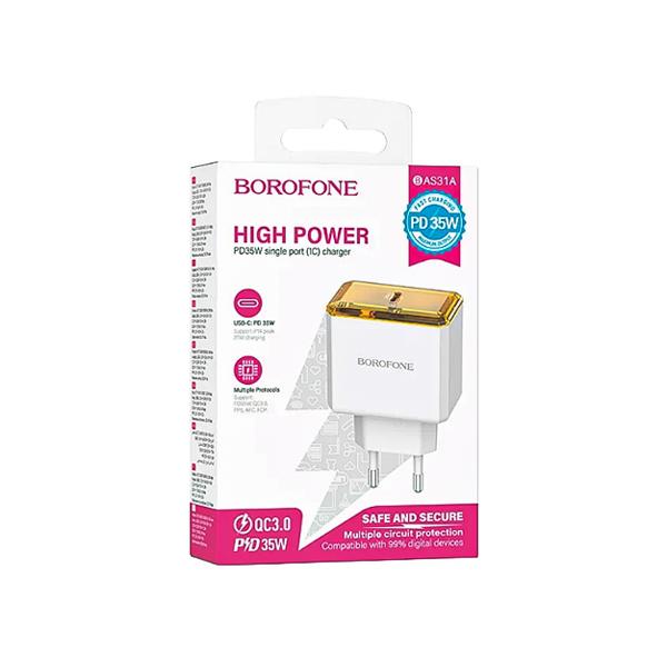 شارژر دیواری QC3.0/PD 35W بروفون مدل BAS31A