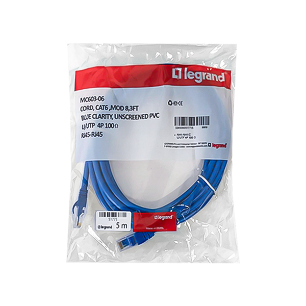 کابل شبکه CAT6 لگراند طول 5 متر