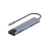 تبدیل 8in1 تایپ سی به 2USB-C /LAN /HDMI /TF/SD/2USB3.0