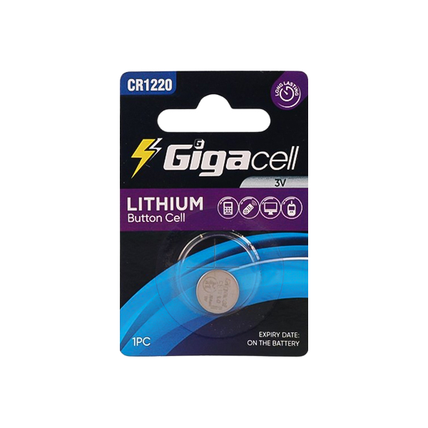باتری سکه ای CR1220 گیگاسل بسته تکی