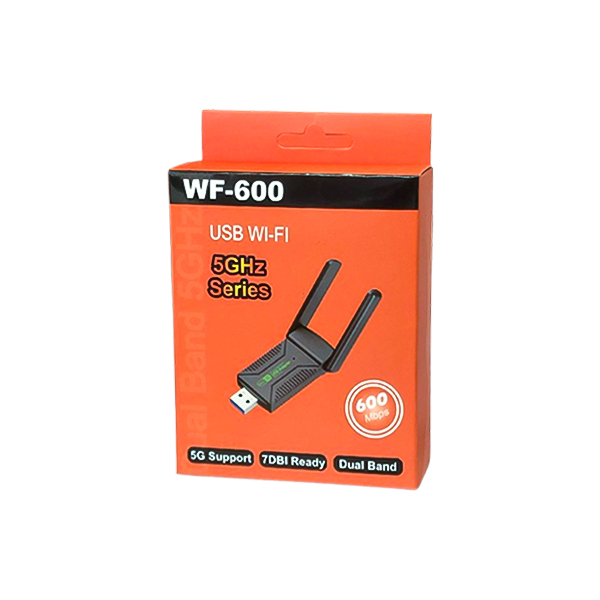کارت شبکه USB آنتن دار WF-600 600Mbps