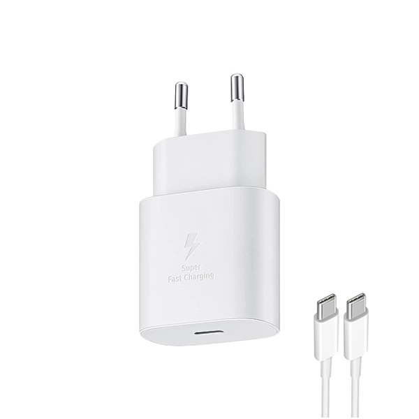 شارژر دیواری 15W سامسونگ مدل EP-T1510NW + کابل تایپ سی