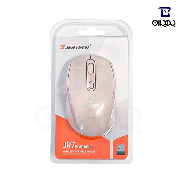 ماوس بی سیم جرتک مدل JR7 رنگ صورتی