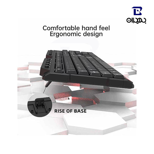 کیبورد و ماوس بی سیم جرتک مدل KM200