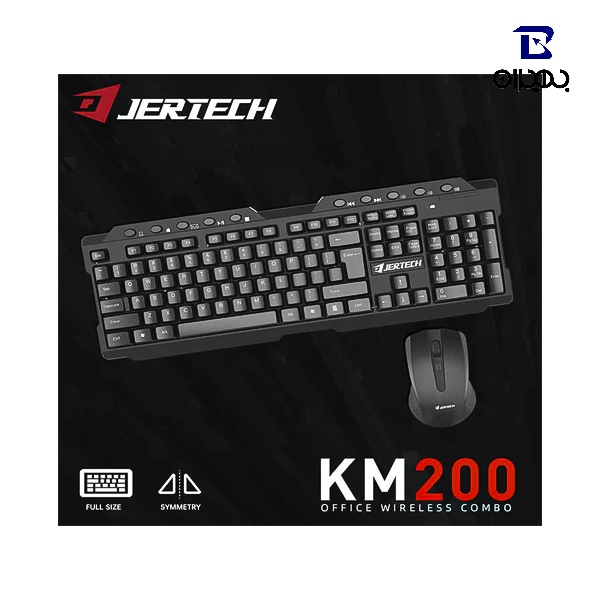 کیبورد و ماوس بی سیم جرتک مدل KM200