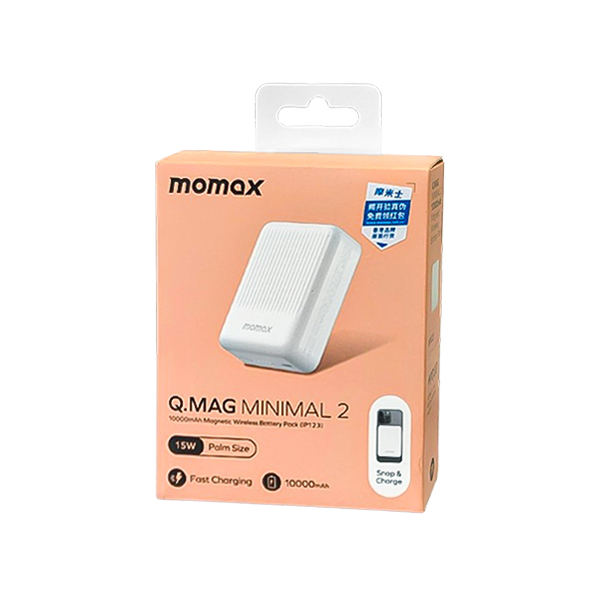 شارژر همراه مگنت MOMAX مدل Q-MAG ظرفیت 10000mAh