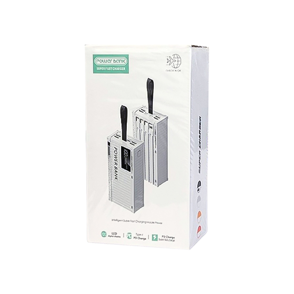 شارژر همراه کابل دار 120W ظرفیت 30000mAh