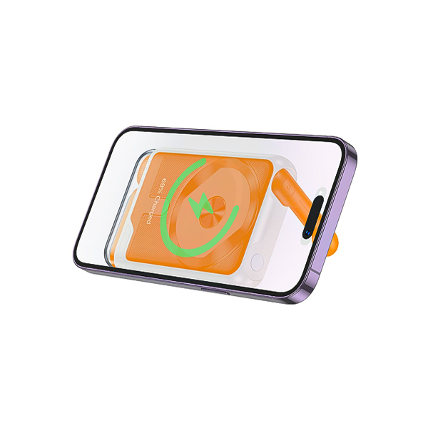 شارژر همراه مگنت وایرلس 20W+QC3.0 بروفون مدل BJ69 ظرفیت 10000mAh