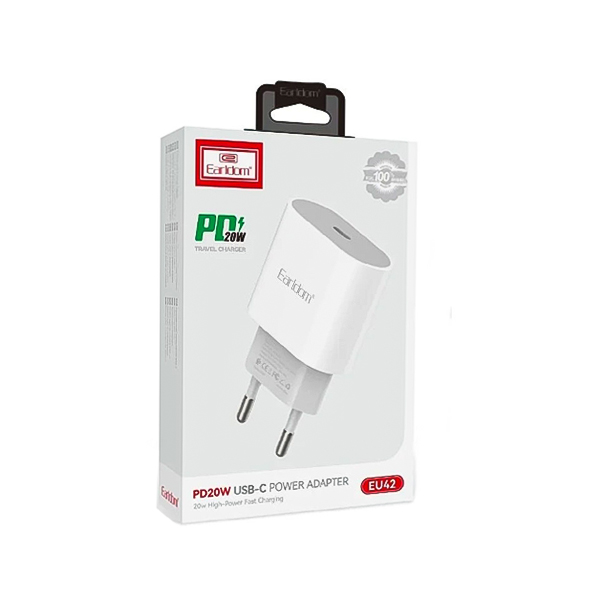 شارژر دیواری Earldom 20W PD مدل EU42