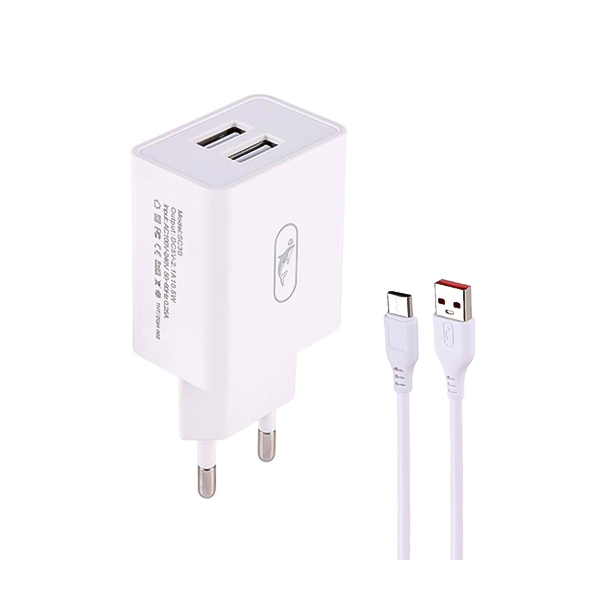 شارژر دیواری Sky Dolphin 10.5W مدل SC30T + کابل تایپ سی