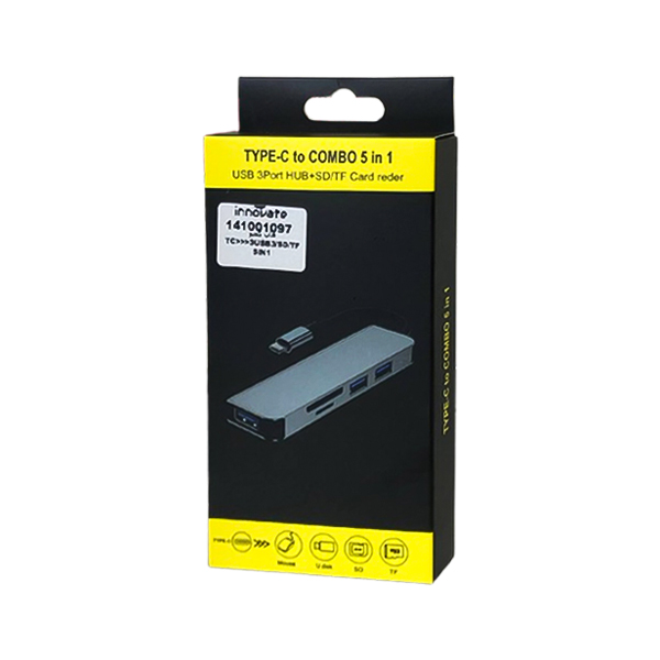 هاب کمبو تایپ سی به USB3.0/SD/TF
