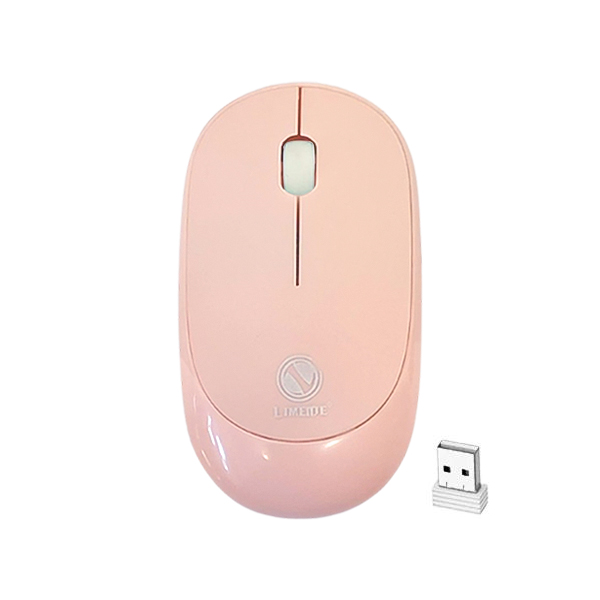 ماوس بی سیم لایماید مدل Q6 رنگ صورتی