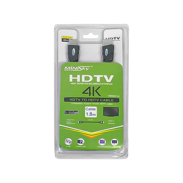 کابل Minisky HDMI 4K/2K طول 1.8 متر