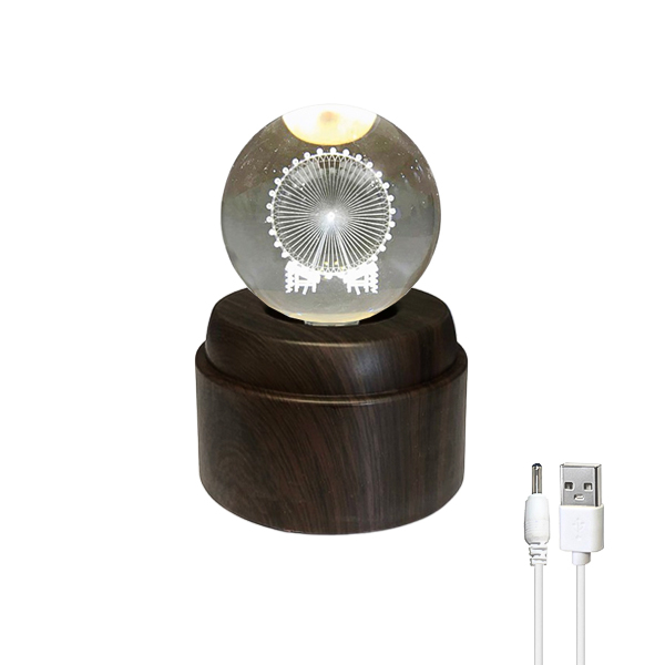 چراغ خواب گوی چرخان طرح چرخ و فلک