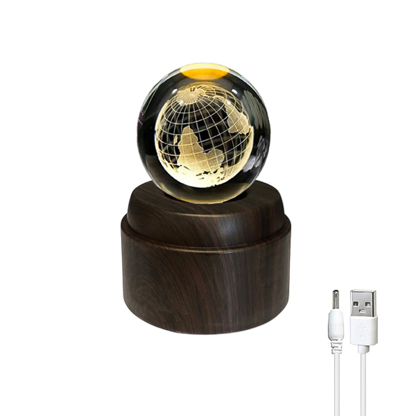 چراغ خواب گوی چرخان طرح کره زمین
