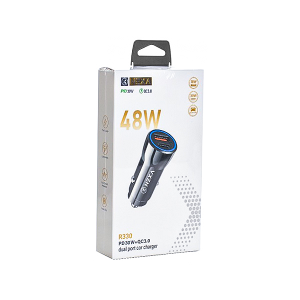 شارژر فندکی 48W دو پورت Nexa مدل R330