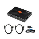 سوئیچ KVM دو پورت HDMI/USB دی نت همراه با کابل