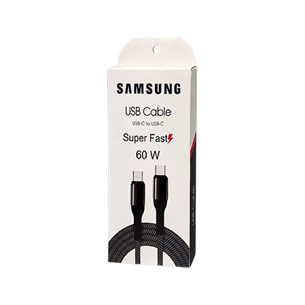 کابل دو سر تایپ سی 60W سامسونگ طول 1 متر