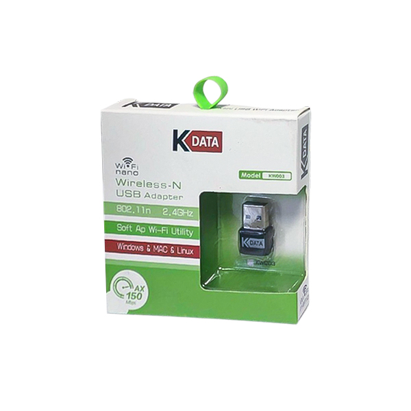 کارت شبکه KDATA USB مدل KW003 بدون آنتن