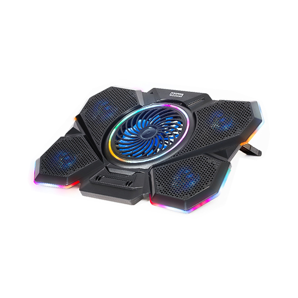 پایه خنک کننده لپ تاپ 5 فن RGB هترون مدل HCP126