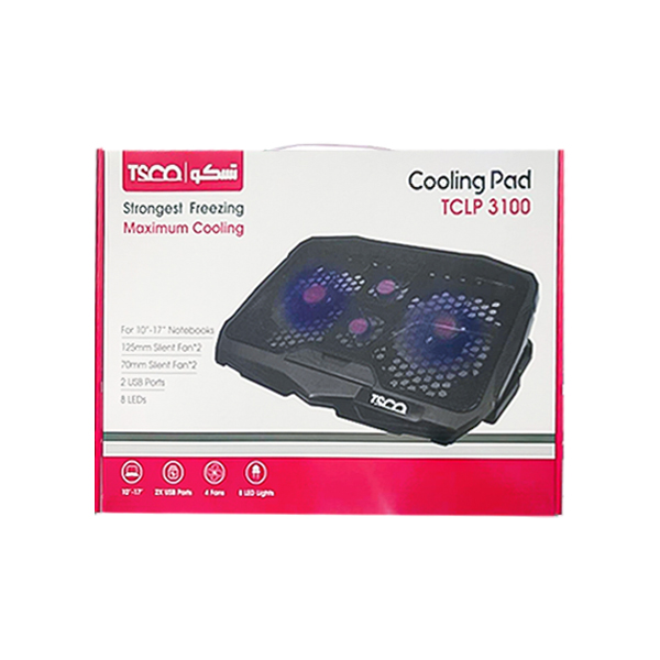 پایه خنک کننده لپ تاپ 4 فن تسکو مدل TCLP 3100